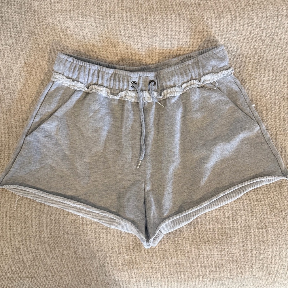Women's Athletic Gray AS Revival Shorts with Drawstring